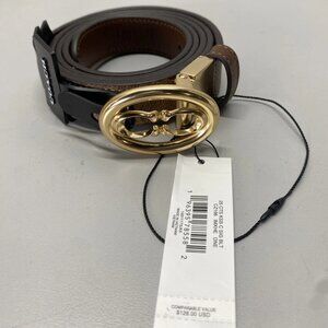 Coach Signature Buckle Cut-to-Size Belt – One Size (NWT)